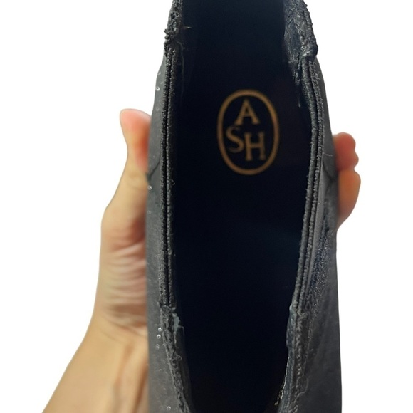ASH Glitter Ankle Booties - Black, Size 8, Perfect for Festive Seasons - Picture 10 of 16